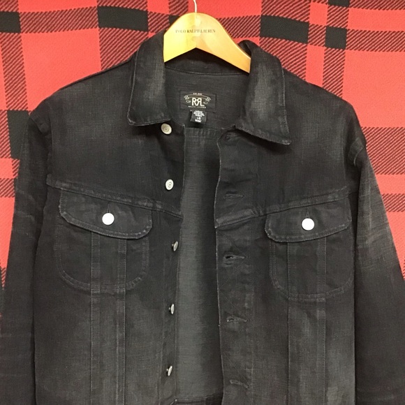 Ralph Lauren Double RL Other - Euc RRL black denim jacket sz L